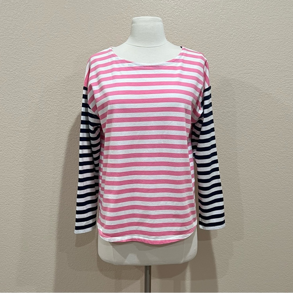 Vineyard Vines Pink and Navy Striped Top - Picture 7 of 15